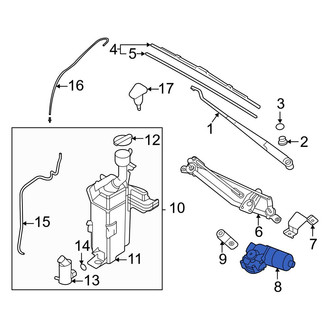 Hyundai OE - Front Wiper Motor