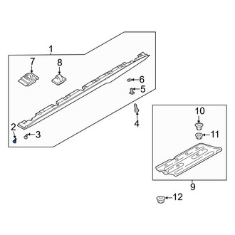 Hyundai OE - Door Molding Screw