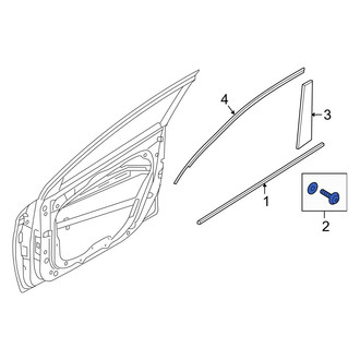 Hyundai OE - Door Belt Molding Screw