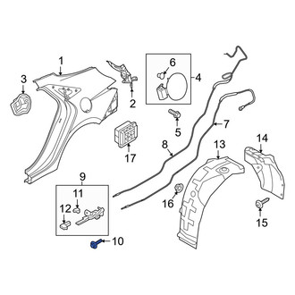 Hyundai OE - Liftgate Latch Bolt