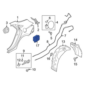 Hyundai OE - Rear Left Quarter Panel Vent