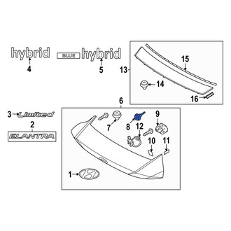 Hyundai OE - Spoiler Clip
