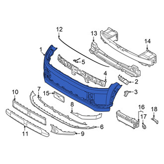 Hyundai OE - Front Upper Bumper Cover