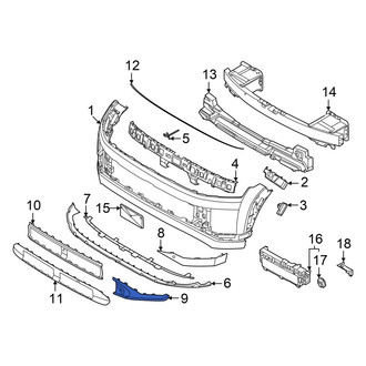 Hyundai OE - Front Left Lower Bumper Trim