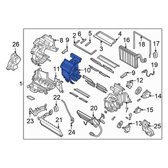 Hyundai OE - Front Center HVAC Unit Case