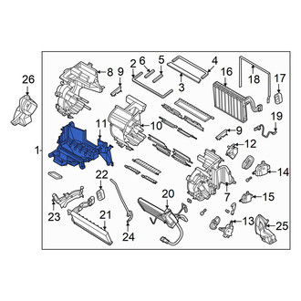 Hyundai OE - Front Lower HVAC Unit Case