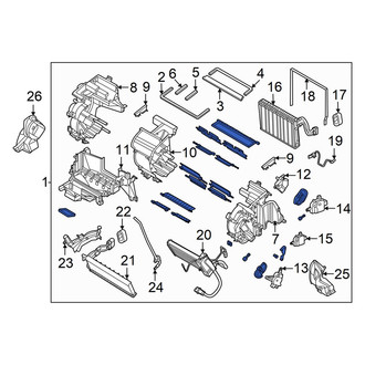 Hyundai OE - Front HVAC Unit Case Assembly