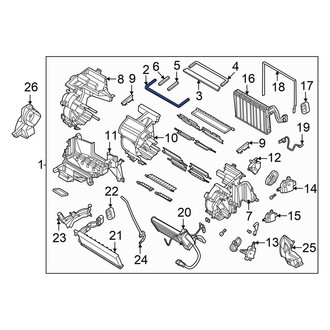 Hyundai OE - Front HVAC Case Seal