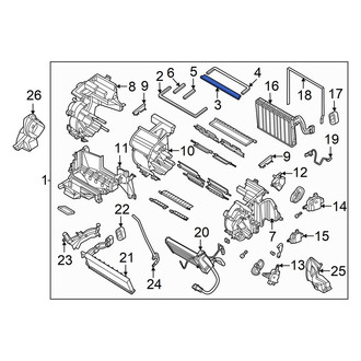 Hyundai OE - Front HVAC Case Seal