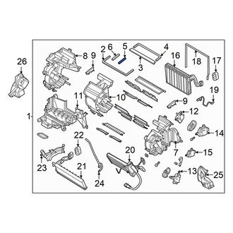 Hyundai OE - Front HVAC Case Seal