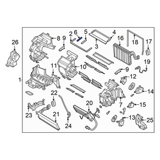 Hyundai OE - Front HVAC Case Seal