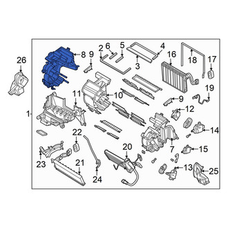 Hyundai OE - Front Left HVAC Unit Case