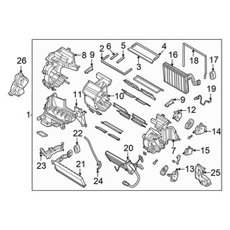 Hyundai OE - Air Conditioner & Heater - Front Evaporator