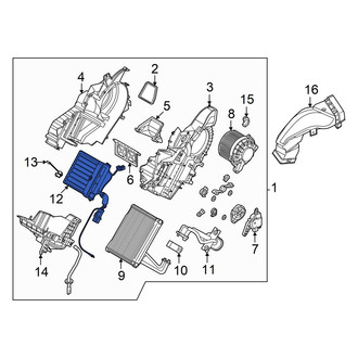 Hyundai OE - Rear HVAC Heater Core Heater Element