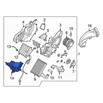 Hyundai OE - Rear Lower HVAC Unit Case