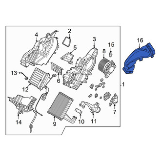 Hyundai OE - Rear Cabin Air Intake Duct