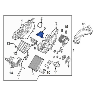 Hyundai OE - Rear HVAC Mode Door