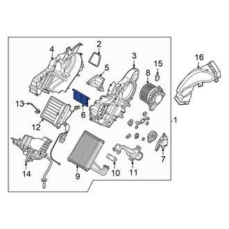 Hyundai OE - Rear HVAC Mode Door