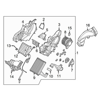 Hyundai OE - Air Conditioner & Heater - Rear Evaporator