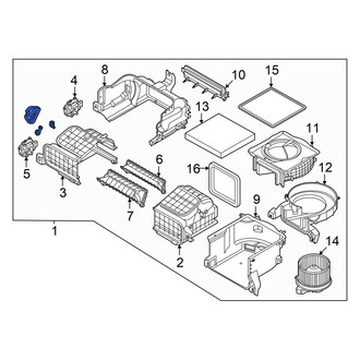 Hyundai OE - Front HVAC Blower Case Assembly