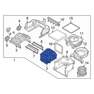 Hyundai OE - Front Right HVAC Air Inlet Housing