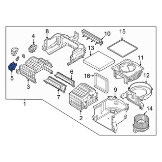 Hyundai OE - Front HVAC Air Adjustment Control Motor