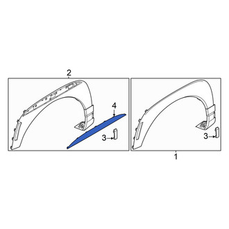 Hyundai OE - Front Left Upper Fender Molding