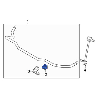 Hyundai OE - Front Suspension Stabilizer Bar Bushing