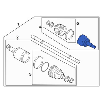 Hyundai OE - Front Outer CV Joint Kit