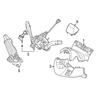 Hyundai OE - Steering Column - Shroud, Switches & Levers (W/O Power Telescoping), (S / SE / SEL)