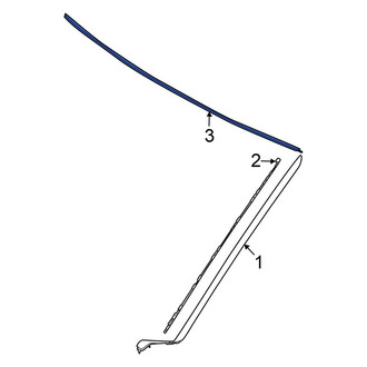Hyundai OE - Front Upper Windshield Molding