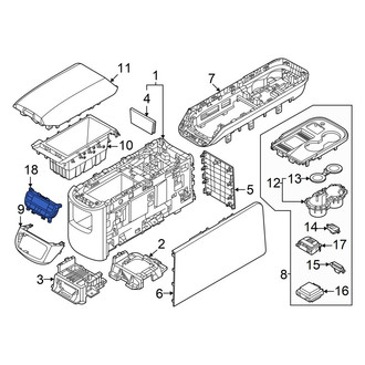 Hyundai OE - Rear HVAC Temperature Control Panel