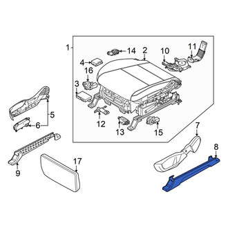 Hyundai OE - Front Right Inner Seat Track Cover