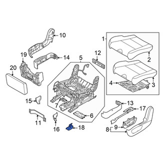 Hyundai OE - Seat Track Cover