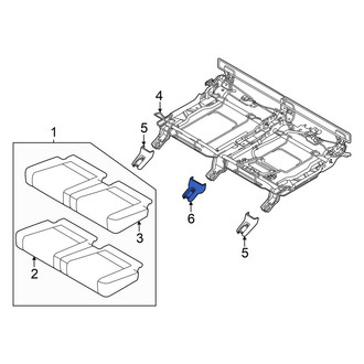 Hyundai OE - Rear Inner Seat Track Cover
