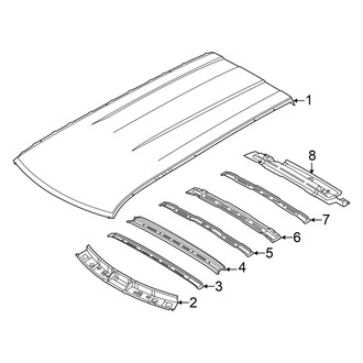 Hyundai OE - Roof & Components (W/O Sunroof), (S / SE / SEL)
