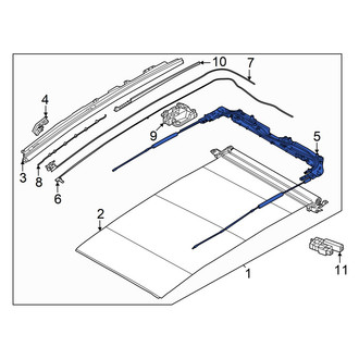 Hyundai OE - Rear Sunroof Frame