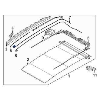 Hyundai OE - Left Outer Sunroof Cable