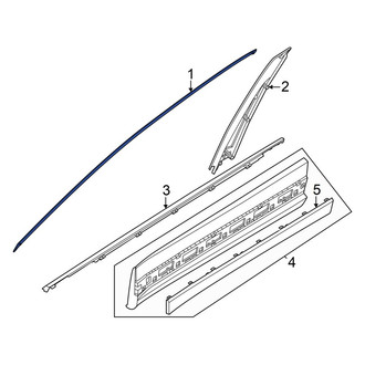 Hyundai OE - Rear Right Door Reveal Molding