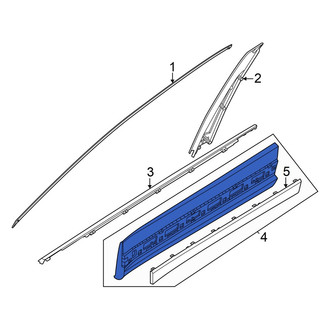 Hyundai OE - Front Right Door Molding