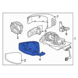 Hyundai OE - Front Left Door Mirror Housing