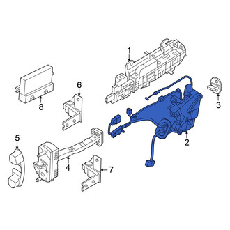 Hyundai OE - Front Left Door Latch Assembly