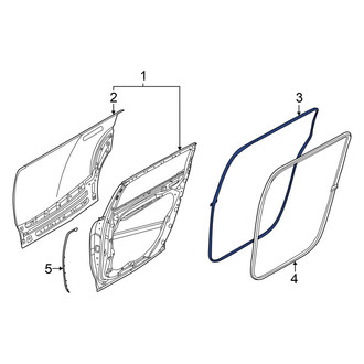 Hyundai OE - Rear Left Outer Door Seal