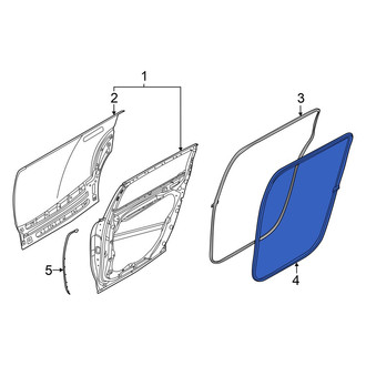 Hyundai OE - Rear Left Inner Door Seal