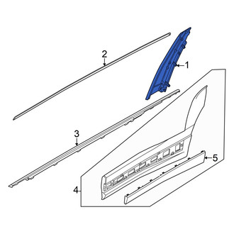 Hyundai OE - Rear Left Door Applique