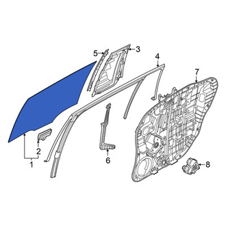 Hyundai OE - Front Left Door Glass