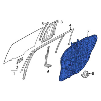 Hyundai OE - Rear Left Door Panel Carrier