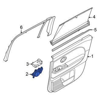 Hyundai OE - Rear Left Inner Interior Door Handle