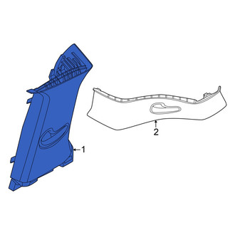 Hyundai OE - Left Body C-Pillar Trim Panel