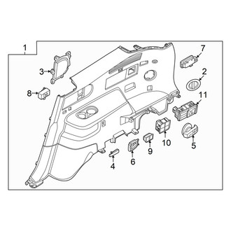 Hyundai OE - Quarter Panel - Interior Trim (Lower Components, Passenger Side)